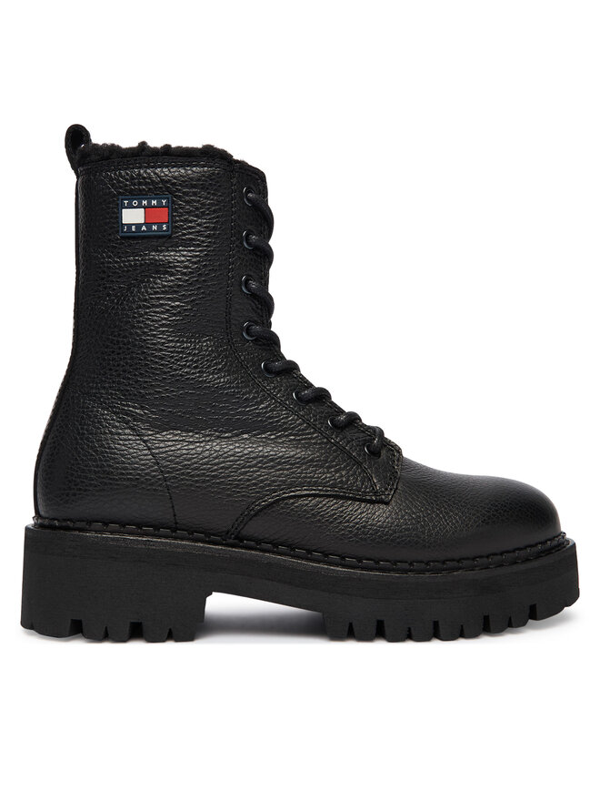 Tommy Jeans Žygio batai Tommy Jeans Tjw Urban Laceup Boot Wl EN0EN02906 Juoda