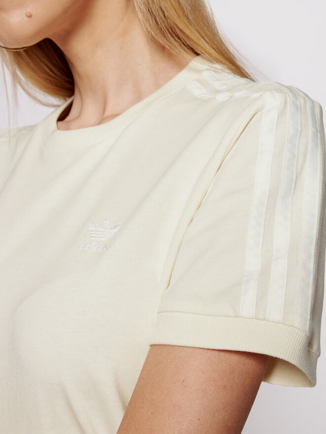 adidas adidas T-Shirt 3 Stripes GN2786 Beige Regular Fit