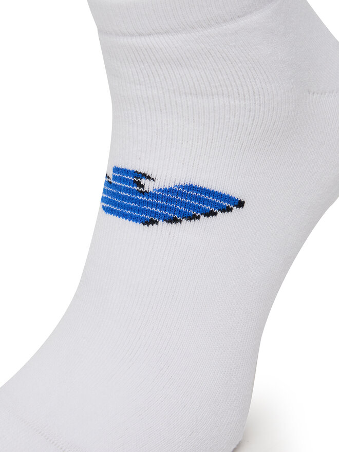 Emporio Armani Набір 2 пар низьких чоловічих шкарпеток Emporio Armani EM000538 AF12299 M0082 Білий