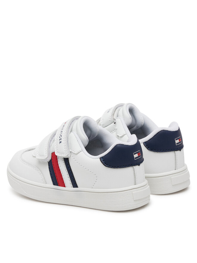 Tommy Hilfiger Αθλητικά Tommy Hilfiger Stripes Low Cut Velcro Sneaker T1X9-33839-1355 M Λευκό