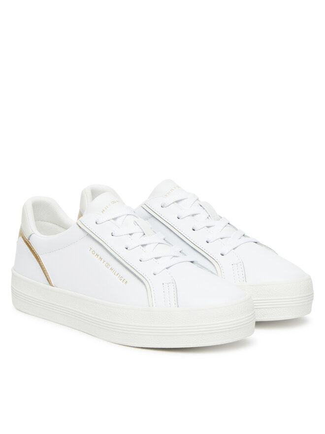 Tommy Hilfiger Snīkeri Tommy Hilfiger Essential Vulc Sneaker FW0FW08757 Balts