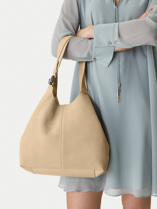 Coccinelle Handtasche Coccinelle The Coccinelle C-Easy E1 THE 11 02 01 Beige