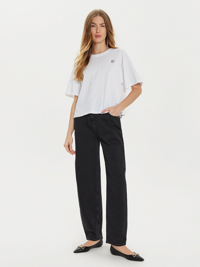 TWINSET TWINSET T-Shirt 242TP2521 Weiß Loose Fit