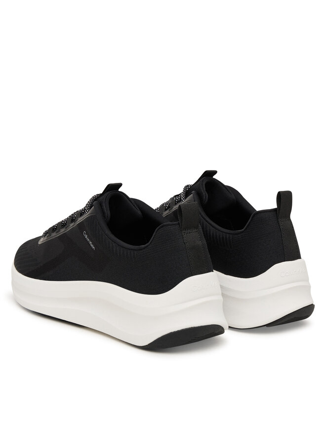 Calvin Klein Sneakers Calvin Klein Andrea - Chunky Ck Stripe Runner Trainers HM0HM02158 Schwarz