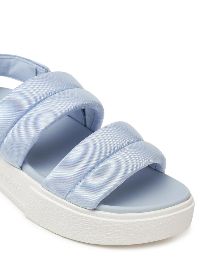 Tommy Jeans Sandales Tommy Jeans Tjw Flatform Sandal EN0EN02802 Gaiši zils
