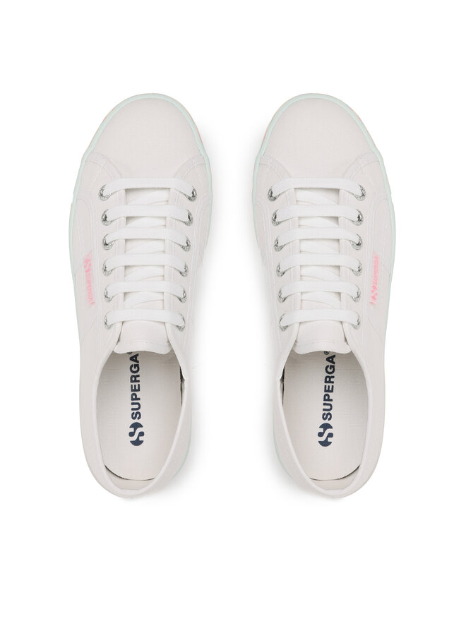Superga Sneakers aus Stoff Superga Multicolor Liguify Sole 2790 S8124UW Weiß