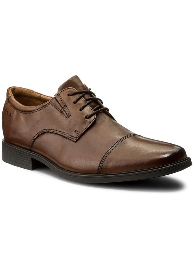 Clarks Półbuty Clarks Tilden Cap 261300967 Brązowy