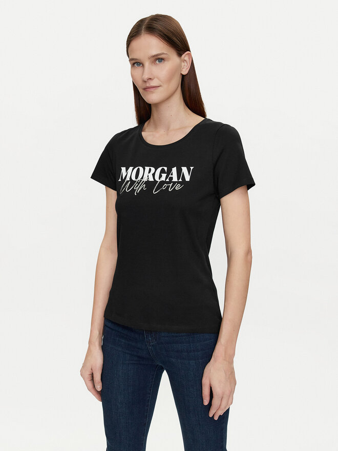 Morgan Morgan T-Shirt 241-DUNE Μαύρο Regular Fit