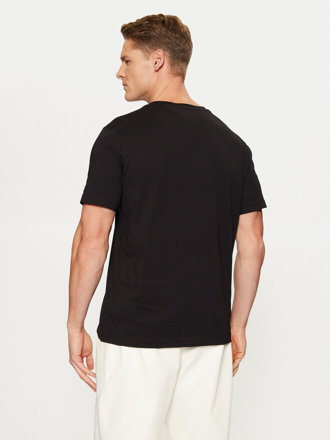 Tommy Hilfiger Tommy Hilfiger Marškinėliai Big Logo Tee MW0MW37448 Juoda Slim Fit