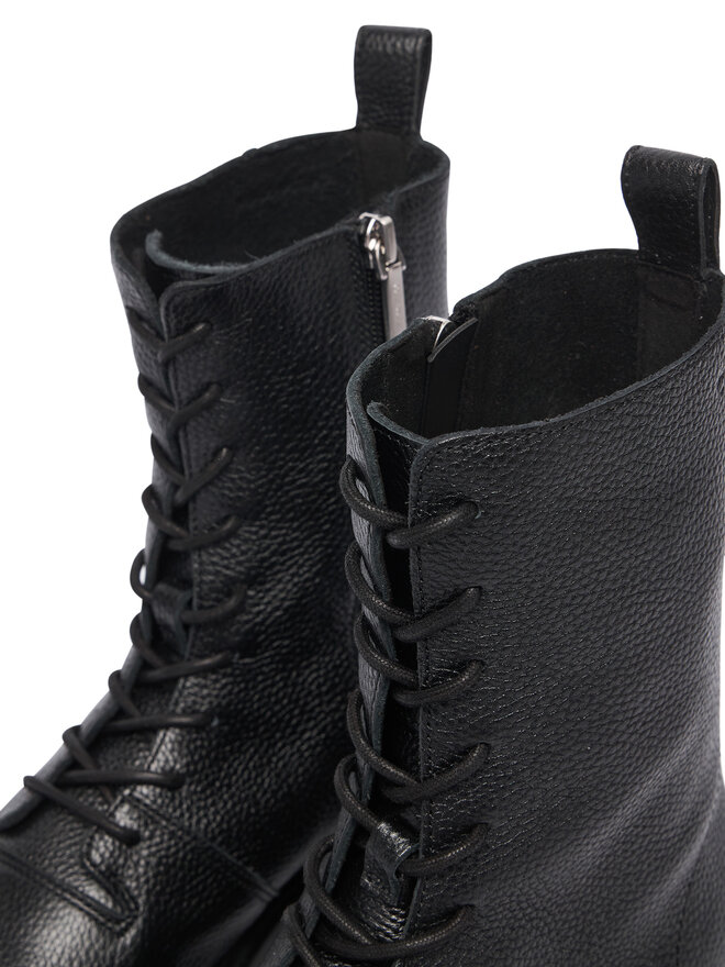 Calvin Klein Schnürschuhe Calvin Klein Conc Welt Lace Up Boot Lth HW0HW03209 Schwarz