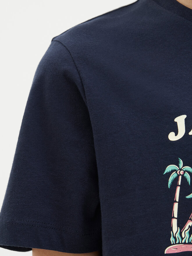 Jack&Jones Junior Jack&Jones Junior Póló Elijah 12269825 Sötétkék Regular Fit