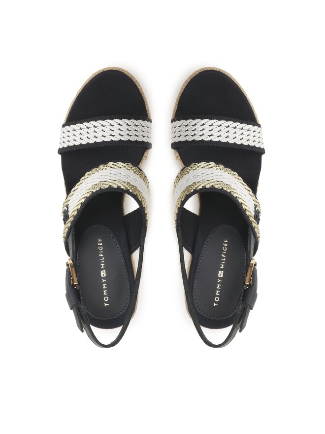 Tommy Hilfiger Alpargatas Tommy Hilfiger Golden Webbing Wedge FW0FW07089 Azul marino