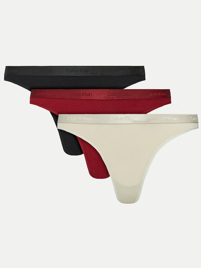 Calvin Klein Underwear Calvin Klein Underwear Набір з 3 пар стрінгів Thong 3pk 000QD5244E Кольоровий