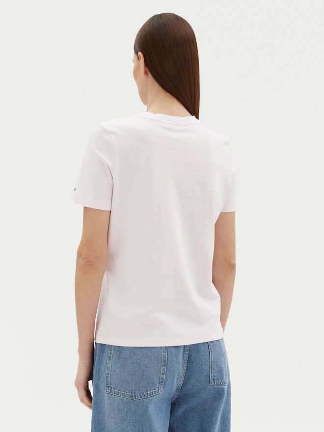 Tommy Hilfiger Tommy Hilfiger Футболка WW0WW45428 Рожевий Regular Fit