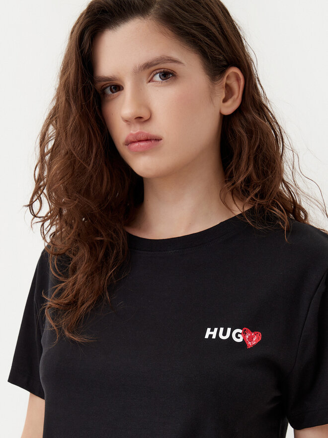 HUGO HUGO T-Shirt 50534300 Μαύρο Regular Fit