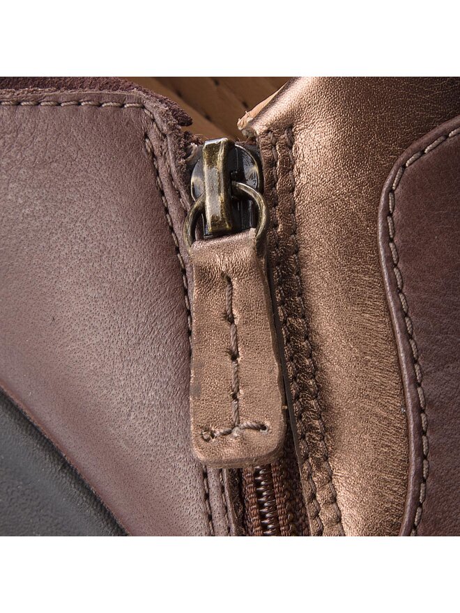 Clarks Туфлі Clarks Un Adorn Zip 261370214 Коричневий