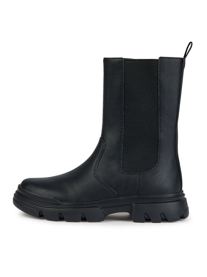 Geox Botine Geox J Junette Girl J36HVE 0BCNH C9999 S Negru