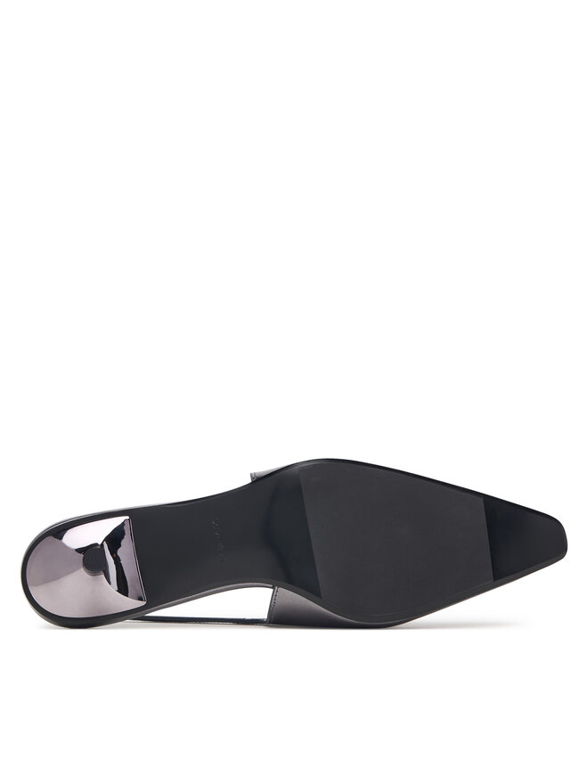 Calvin Klein Pumps Calvin Klein Kitten Heel Pump Sling Mirr Lth HW0HW03275 Silberfarben