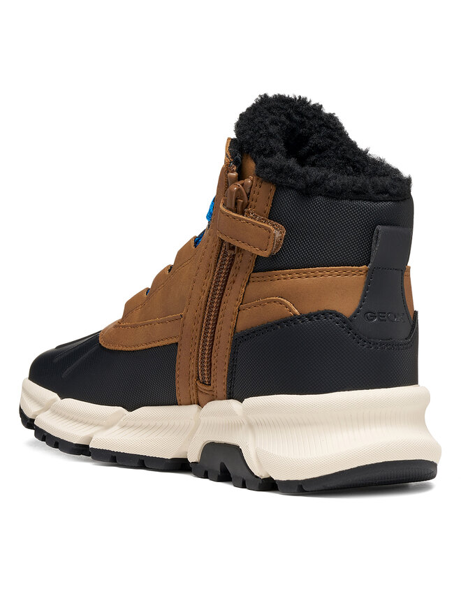 Geox Schnürschuhe Geox J Flexyper Plus Boy B Abx J56LCB 0MECE C0013 M Braun