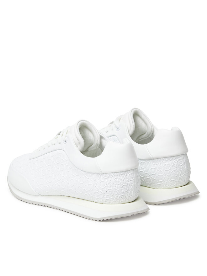 Calvin Klein Αθλητικά Calvin Klein Runner Lace Up Mono Pu HW0HW02574 Λευκό