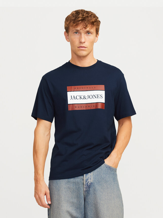 Jack&Jones Jack&Jones T-Shirt Fredeiksberg 12262492 Dunkelblau Regular Fit