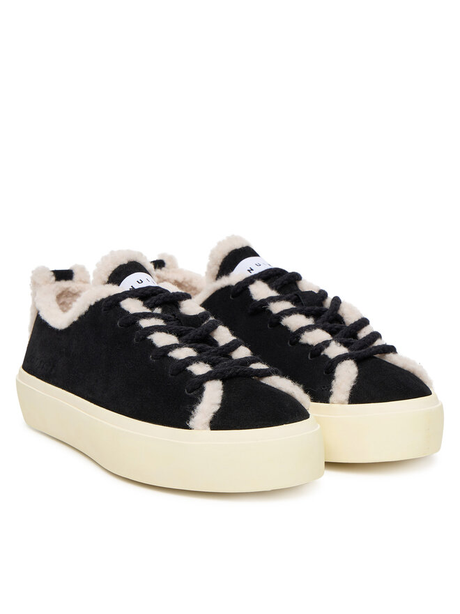 Inuikii Snīkeri Inuikii Shearling Low 1001.001.0242 Melns
