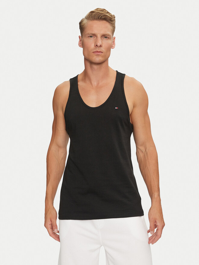 Tommy Hilfiger Tommy Hilfiger Set 3 majic brez rokavov UM0UM03387 Črna Regular Fit