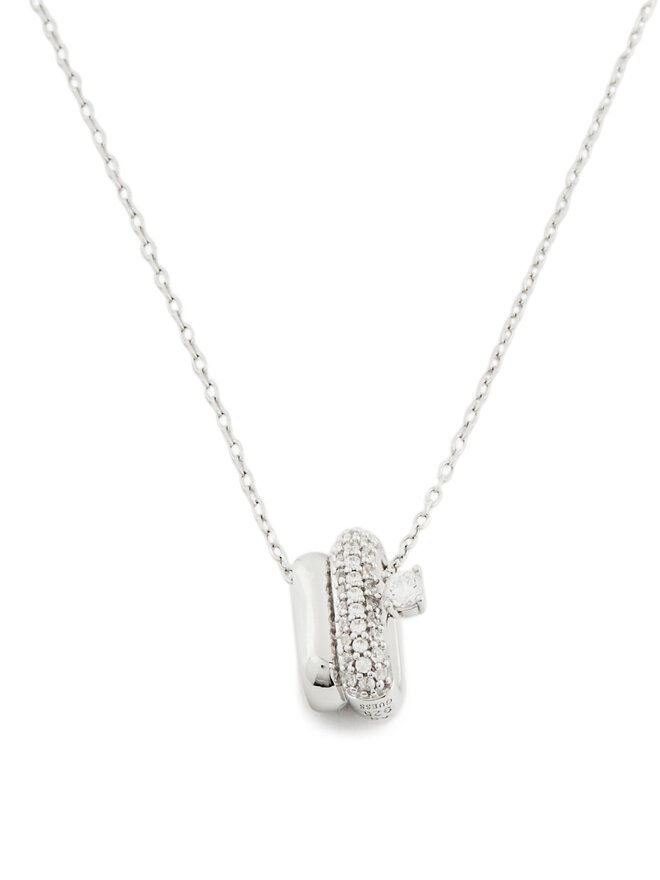 Guess Naszyjnik Guess JSBN04 508JW Srebrny