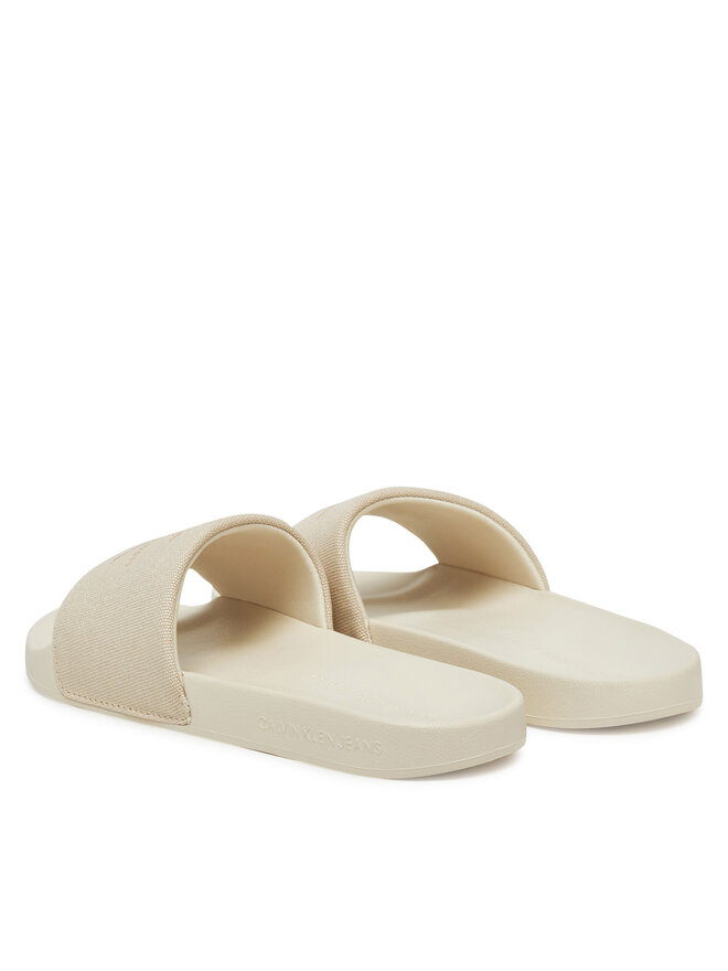 Calvin Klein Jeans Šľapky Calvin Klein Jeans Slide Monogram Wn YW0YW01835 Écru