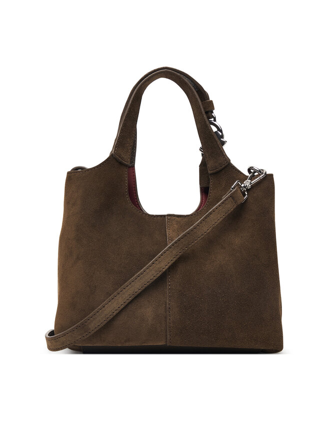 Coccinelle Handtasche Coccinelle THE Coccinelle C-Easy Suede E1 THE 58 01 01 Khakifarben