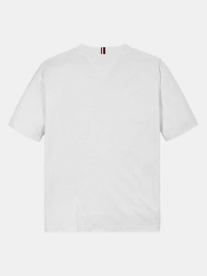 Tommy Hilfiger Tommy Hilfiger Marškinėliai Flag Fun KB0KB09354 S Balta Regular Fit