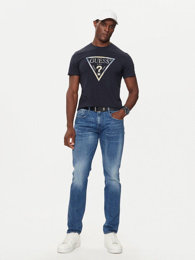 Guess Guess T-Shirt M4BI35 J1314 Dunkelblau Regular Fit