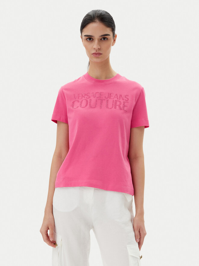 Versace Jeans Couture Versace Jeans Couture Camiseta 78HAHS04 Rosa Regular Fit