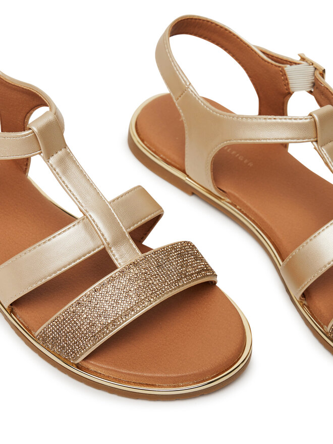 Tommy Hilfiger Sandale Tommy Hilfiger T3A2-33781-1372 S Zlatna