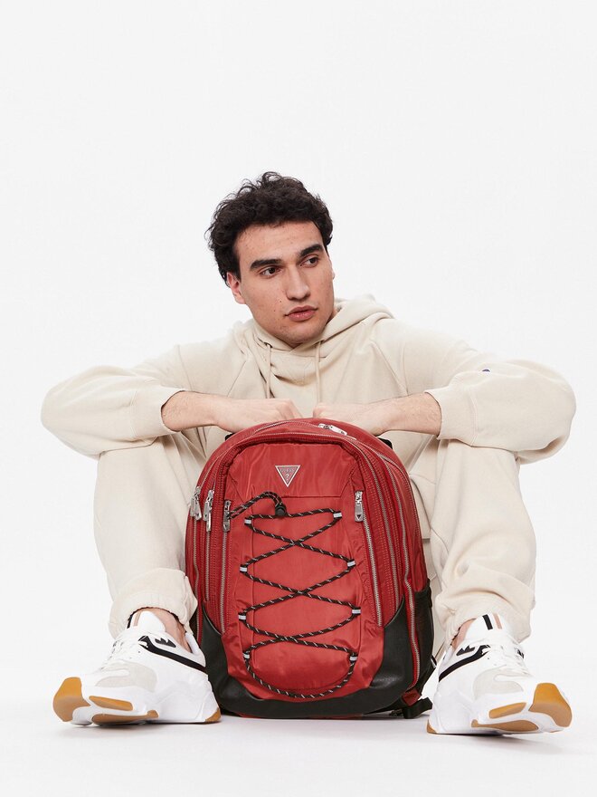 Guess Rucsac Guess Certosa Nylon HMCERN P3109 Vișiniu