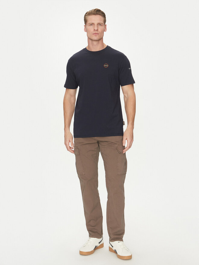 Napapijri Napapijri T-Shirt S-Badge NP0A4I3N Dunkelblau Regular Fit