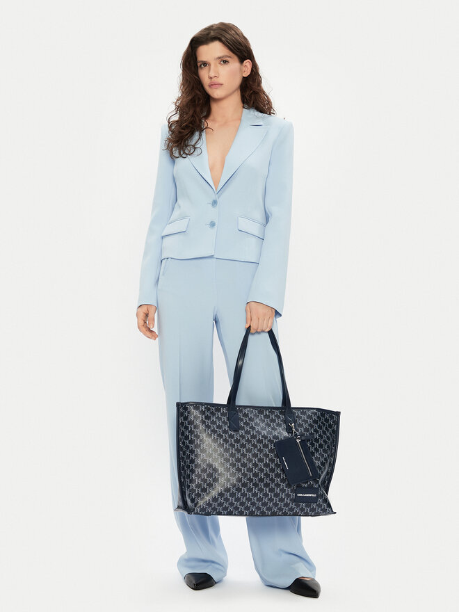 KARL LAGERFELD Kabelka KARL LAGERFELD A1W30183 Tmavomodrá