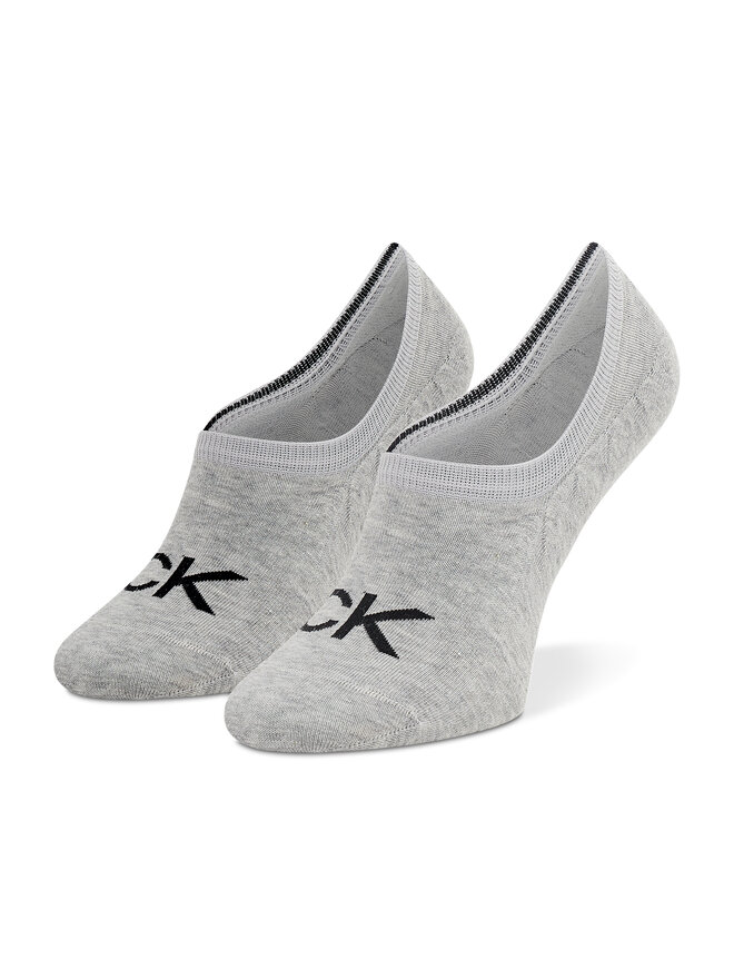 Calvin Klein Dámské kotníkové ponožky Calvin Klein 701218773 Šedá