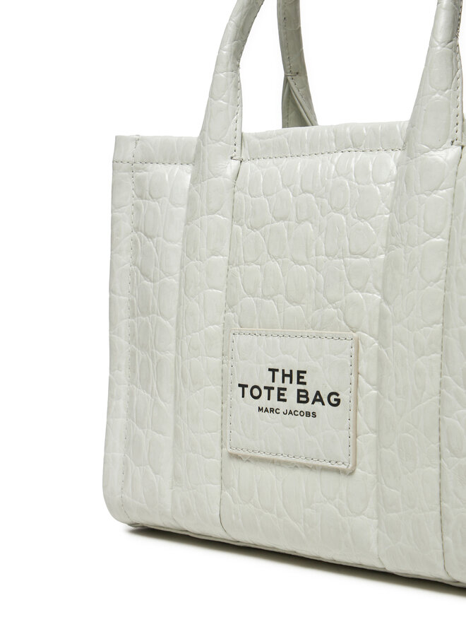 Marc Jacobs Torebka Marc Jacobs The Croc Embossed Tote Bag H022L01RE22 Écru