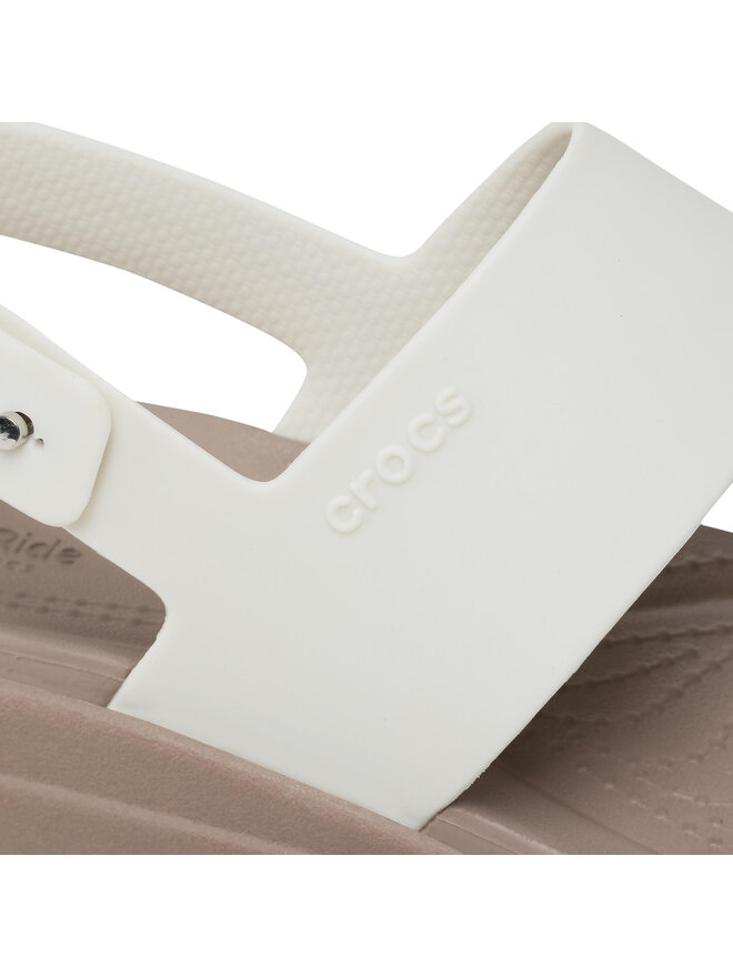 Crocs Basutės Crocs Brooklyn Low Wedge W 206453 Balta