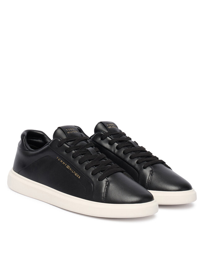 Tommy Hilfiger Sneakers Tommy Hilfiger Icon Court Light Weight Shinny FW0FW08949 Schwarz