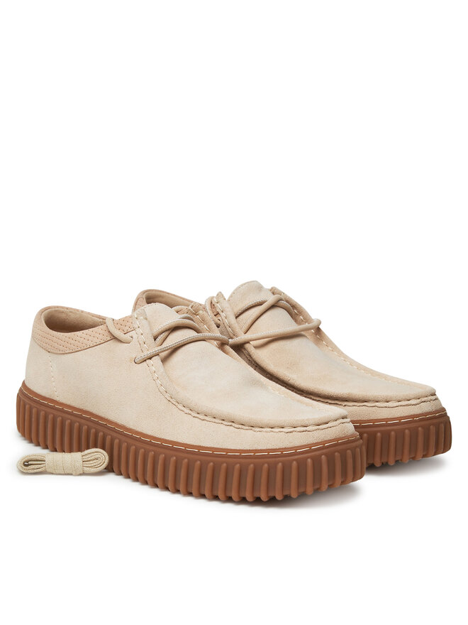 Clarks Обувки Clarks Torhill Low 26180906 Екрю