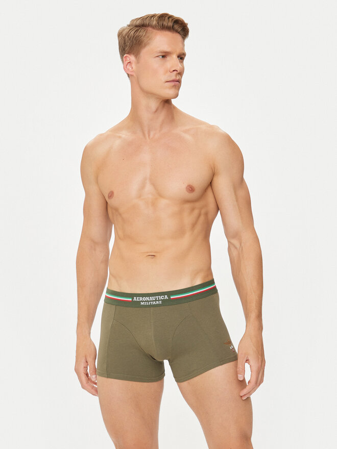 Aeronautica Militare Aeronautica Militare 2 darab boxer AM1UBX001 Khaki
