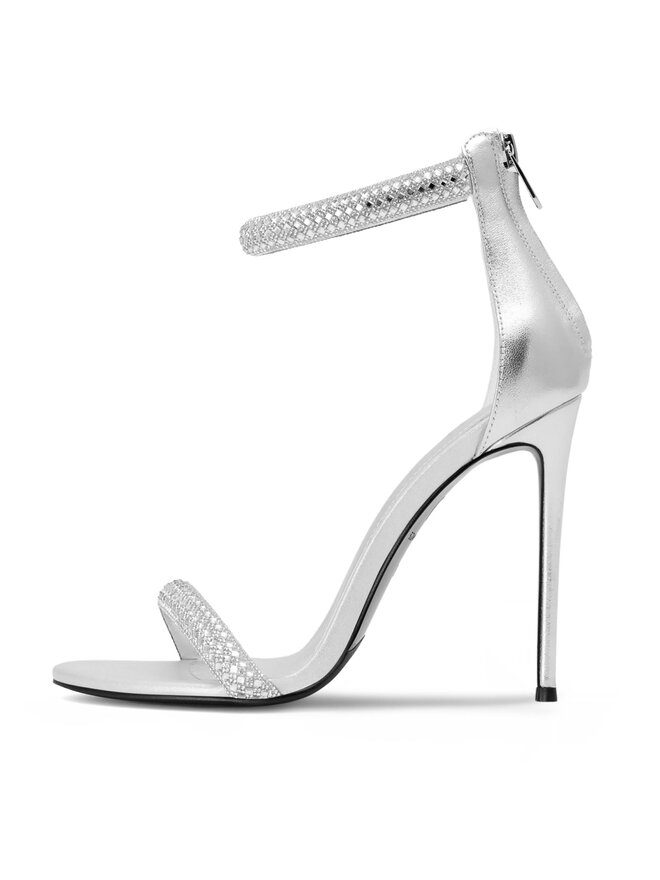 Eva Minge Sandali Eva Minge MARGUERITE-2360-103 Srebrna