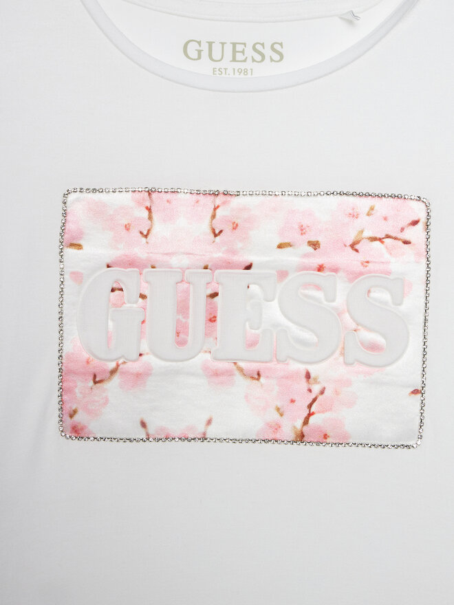 Guess Guess Marškinėliai J4RI32 KAPO0 Balta Regular Fit