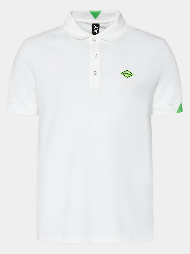 REPLAY Replay Polo marškinėliai M3540A.000.20623 Écru Regular Fit