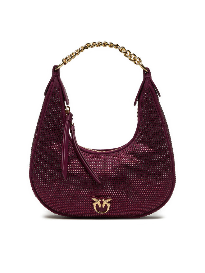 PINKO Kabelka PINKO Brioche Hobo Mini AI 24-25 PLTT 101433 A159 Bordó
