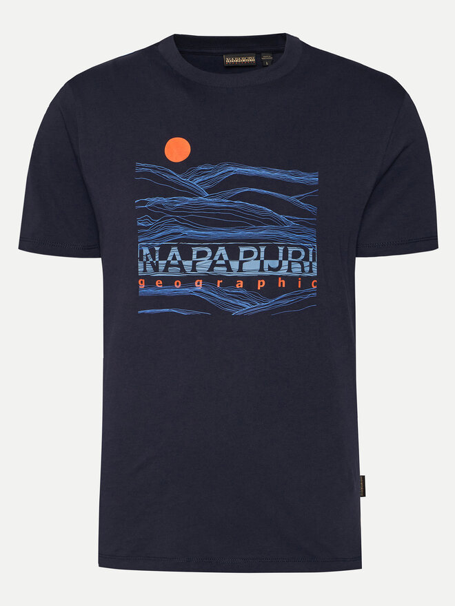Napapijri Napapijri Camiseta S-Buti NP0A4INM Azul marino Regular Fit