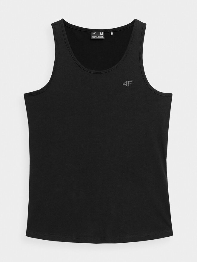 4F 4F Top 4FSS23TTSHF581 Črna Regular Fit