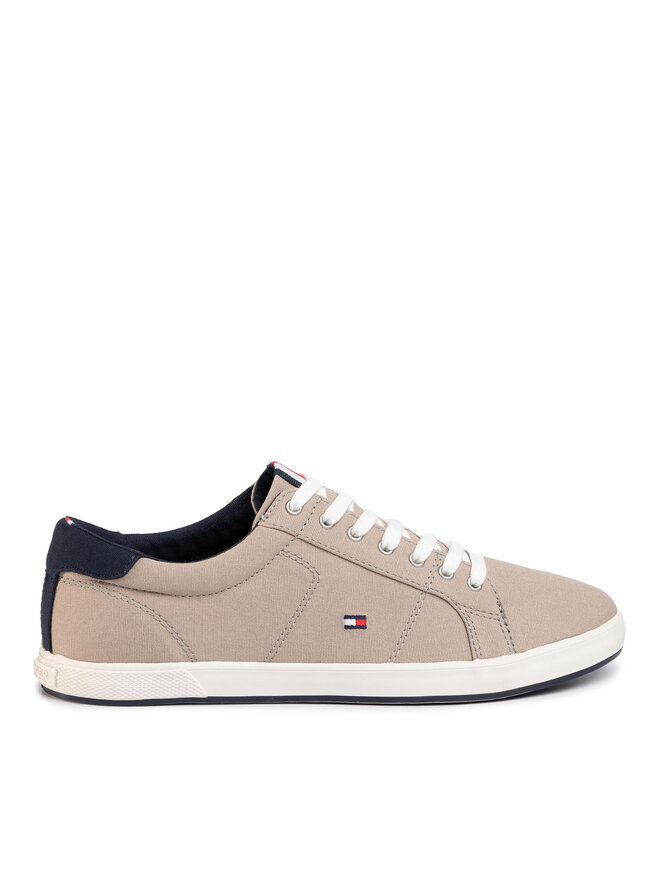 Tommy Hilfiger Πάνινα παπούτσια Tommy Hilfiger Iconic Long Lace Sneaker FM0FM01536AEP Μπεζ